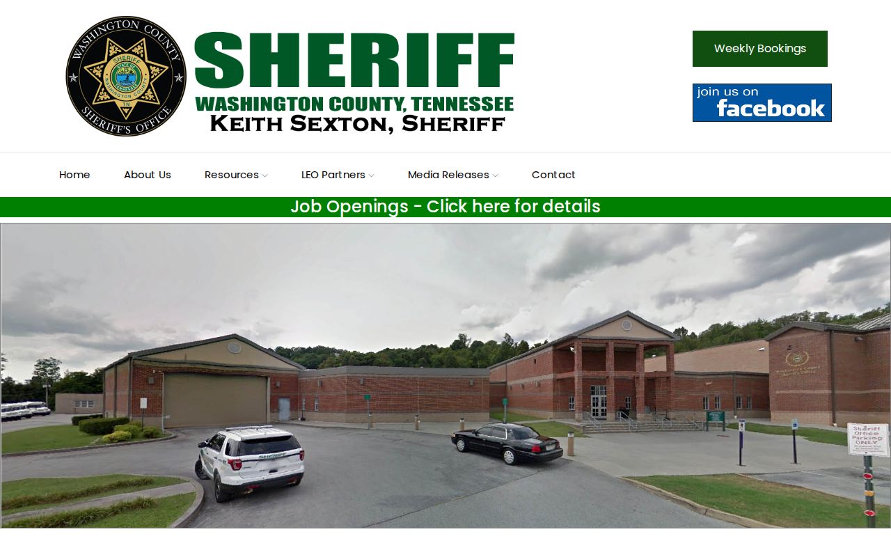 Washington County Detention Center release record contact information